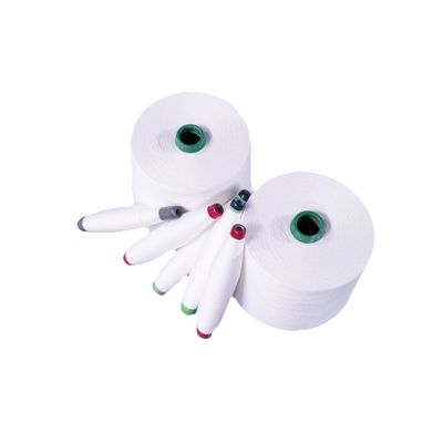 Knitting Weaving Raw White Ne40s/1 Siro Compact Yarn GRS 60% Recycled PET