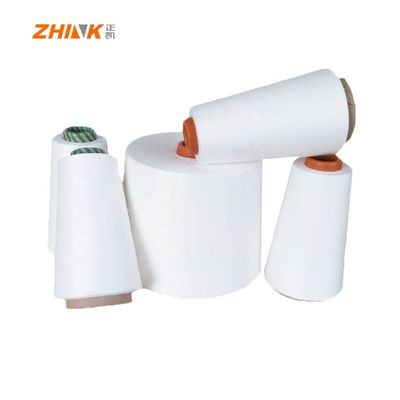 Ne 40/2 Siro Spun Polyester Compact Yarn For Weaving / Knitting Raw