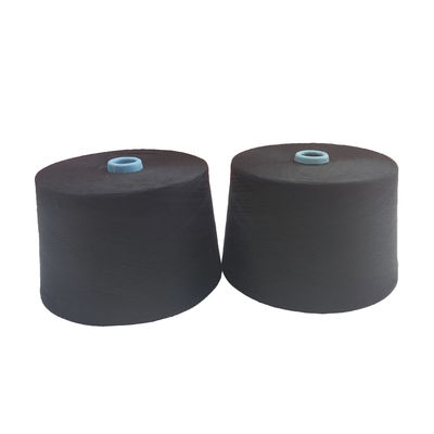 Z Twist Black Polyester 100% 30/1 32/1 40/1 Siro Spun Yarn for Knitting and Weaving