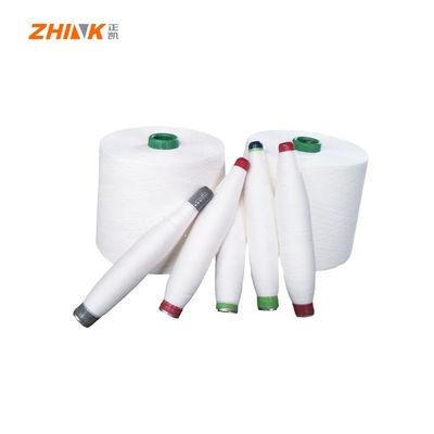 Polyester / Viscose NE 24/1 Siro Compact / Ring Spun Raw Yarn for Weaving 27 Strength