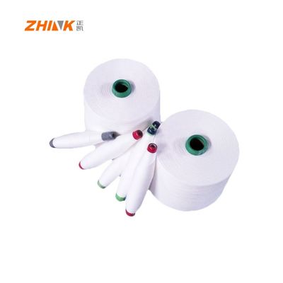3.8 Neps 100% Polyester Ne 24/1 Siro Spun Yarn For Weaving / Knitting