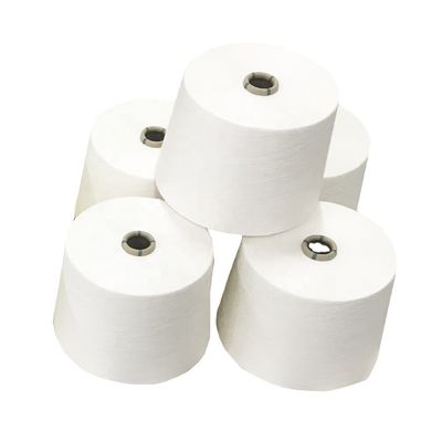 MVS Polyester/Modal 50/50 65/35 80/20 Ne20/1 Vortex Yarn for Spun Knitting Raw White