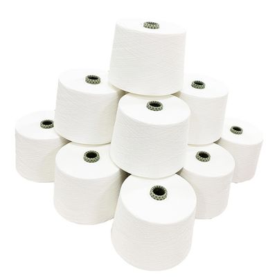MVS Polyester/Modal 50/50 65/35 80/20 Ne20/1 Vortex Yarn for Spun Knitting Raw White