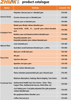 Ne 30/1 45% Cationic Polyester 35% Bamboo 20% Wool Core Spun Yarn for Weaving Exporter