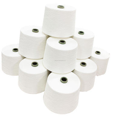 Raw White 60S Siro Compact Spun Blended Yarn Made Of Bamboo Fiber