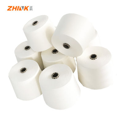 65% Cationic Dyeable Polyester 35% Bamboo Ne50/1 Siro Compact Yarn for Knitting Weaving