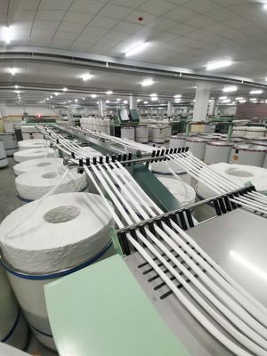 Vortex Style 90% Polyester 10% Viscose Ne40/1 MVS Raw White Yarn for Weaving/Knitting