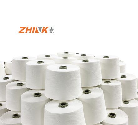 32s Cationic Polyester High Tenacity Slub Ring Spun Yarn for Knitting and Weaving