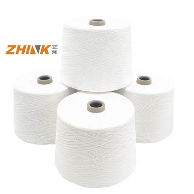 NE20/1 Raw White Siro Compact Yarn for Weaving/Knitting 80% Polyester 20% Viscose