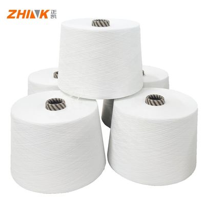 Cationic Polyester/Bamboo/Wool Ne 25/1 Siro Compact Yarn for Weaving and Knitting Raw White