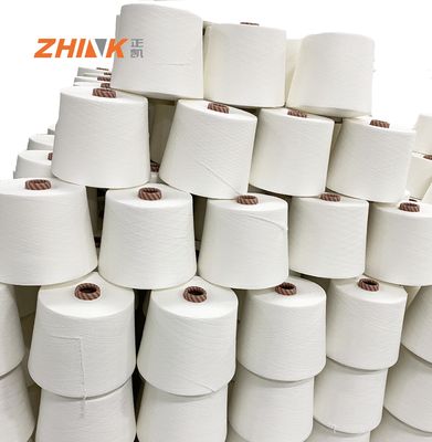Raw Pattern CSY Polyester Ne16 70D Lycra Spandex Core Siro Spun Yarn for Denim Draft 3.5