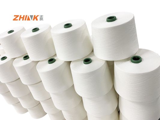 Raw Pattern CSY Polyester Ne16 70D Lycra Spandex Core Siro Spun Yarn for Denim Draft 3.5