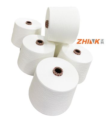 Raw Pattern Blended Yarn PV 80% Polyester 20% Viscose Ne16s 40D Spandex Core Spun Yarn