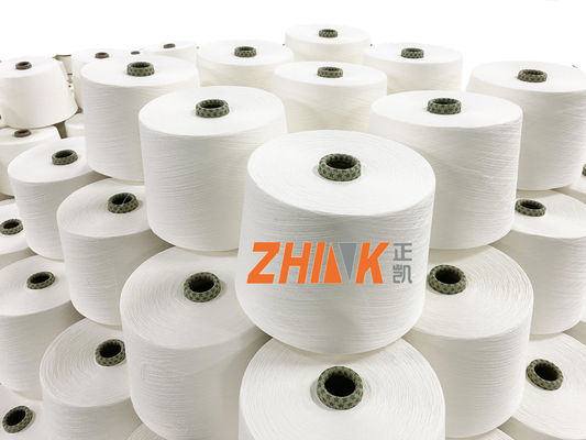 Raw Pattern Blended Yarn PV 80% Polyester 20% Viscose Ne16s 40D Spandex Core Spun Yarn