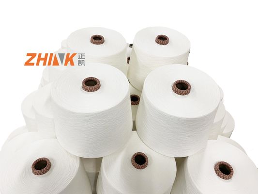 Raw Pattern Blended Yarn PV 80% Polyester 20% Viscose Ne16s 40D Spandex Core Spun Yarn