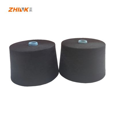 Anti-Bacterial Black Special 100% Polyester NE26/1 Ring Spun Yarn for Weaving/Knitting